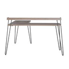 Bureau en L Ameriwood Home Haven avec étagère surélevée