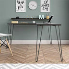 Bureau en L Ameriwood Home Haven avec étagère surélevée