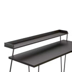 Bureau en L Ameriwood Home Haven avec étagère surélevée