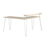 Bureau en L Ameriwood Home Haven avec étagère surélevée