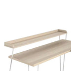 Bureau en L Ameriwood Home Haven avec étagère surélevée