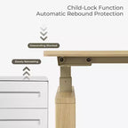 EUREKA ERGONOMIC Bureau Assis-Debout Moderne à Hauteur Réglable (63x29)