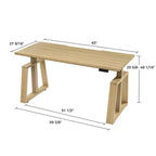 EUREKA ERGONOMIC Bureau Assis-Debout Moderne à Hauteur Réglable (63x29)