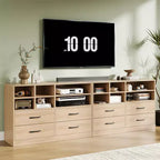 Commode Garvee à 4 tiroirs pour chambre à coucher, commode moderne, organisateurs de tiroirs de commode pour meuble TV avec 6 casiers de rangement pour salon, couloir