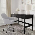 Bureau à 3 tiroirs Martha Stewart Rhett avec pieds fuselés