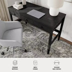 Bureau à 3 tiroirs Martha Stewart Rhett avec pieds fuselés