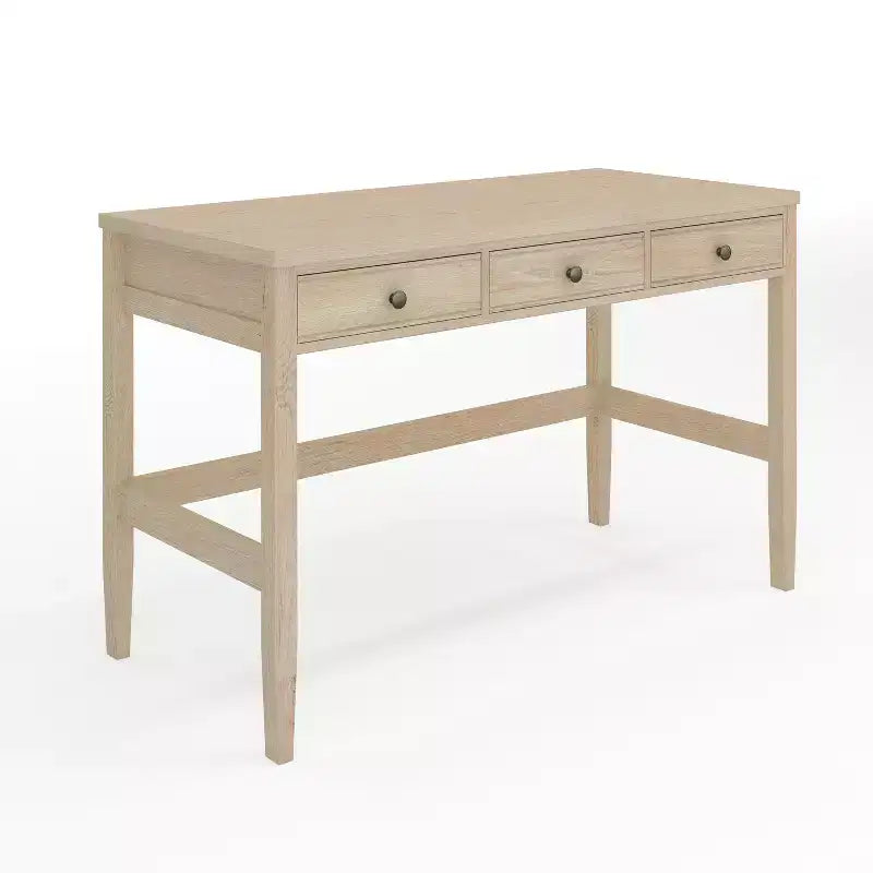Bureau à 3 tiroirs Martha Stewart Rhett avec pieds fuselés
