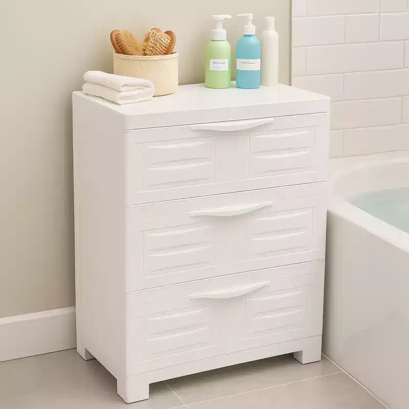 Sunnydaze Meuble de rangement à 3 tiroirs en plastique robuste - 29,5