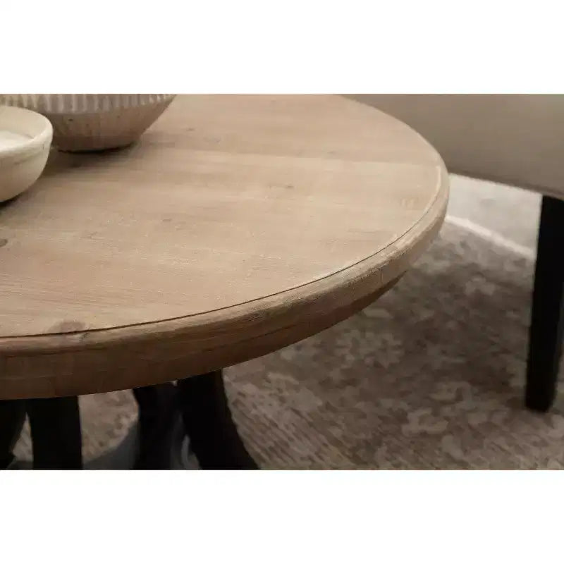 Table basse en bois Linsley de Kate and Laurel, 28x28x18, marron rustique