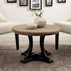 Table basse en bois Linsley de Kate and Laurel, 28x28x18, marron rustique