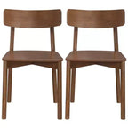 Chaises de salle à manger GDFStudio Thomas Mid-Century Modern en bois massif de noyer (lot de 2)