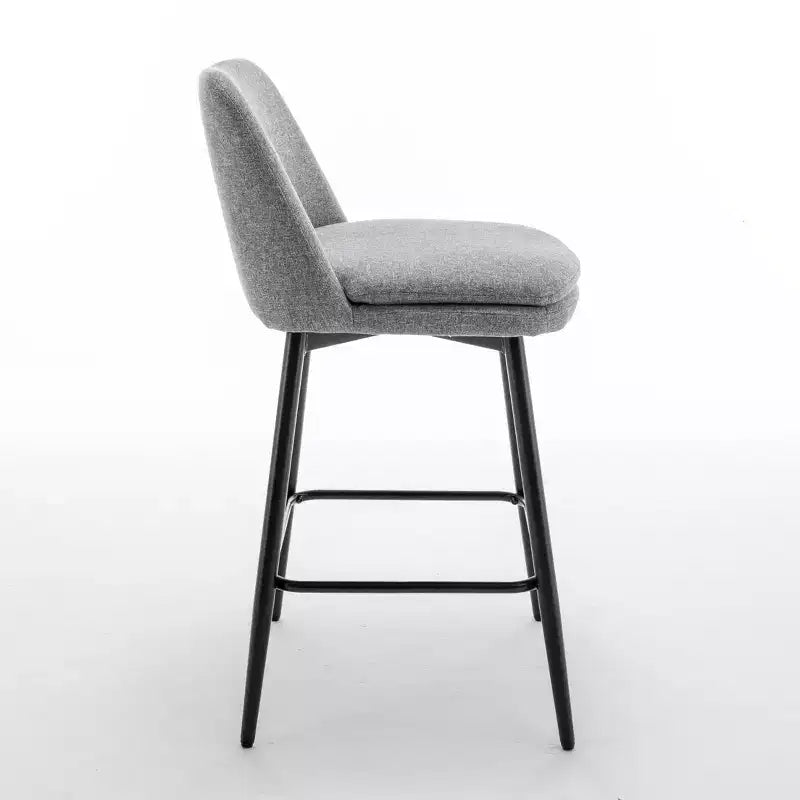 Tabourets de bar Vatros réglables en hauteur, pivotants à 360°, lot de 2