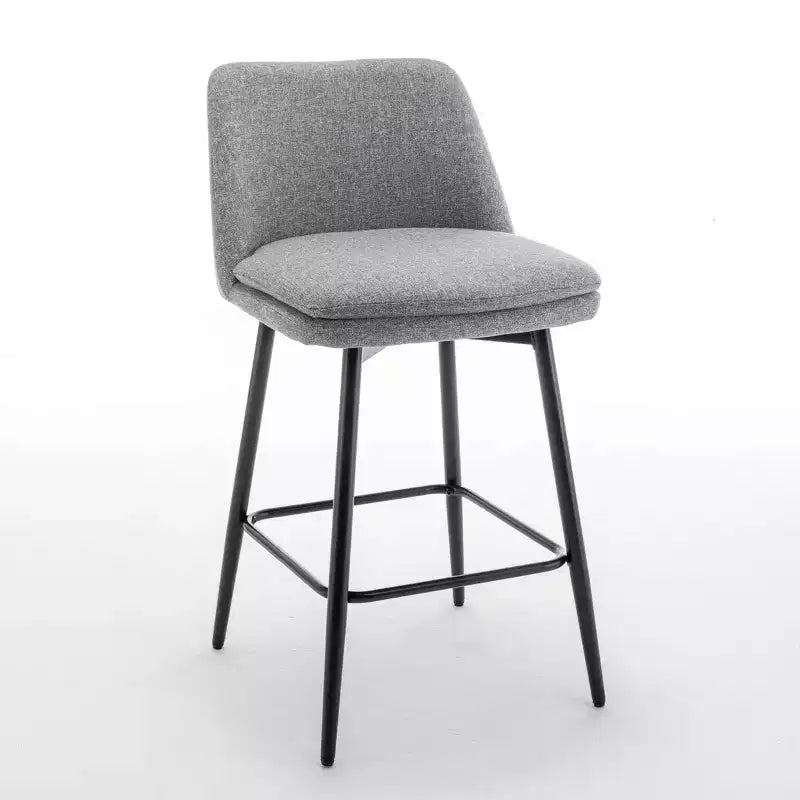 Tabourets de bar Vatros réglables en hauteur, pivotants à 360°, lot de 2