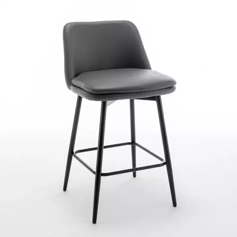 Tabourets de bar Vatros réglables en hauteur, pivotants à 360°, lot de 2