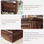 Commode SinCiDo à 8 tiroirs pour chambre à coucher, commode rustique en bois de style ferme avec poignée en métal, organisateur de tiroirs rustique de 52 po de large