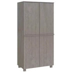 vidaXL HAMAR Wardrobe Light Gray 35x19.7x70.9 Solid Wood Pine