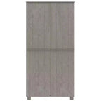 vidaXL HAMAR Armoire Gris clair 35x19.7x70.9 Bois de pin massif