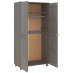 vidaXL HAMAR Armoire Gris clair 35x19.7x70.9 Bois de pin massif