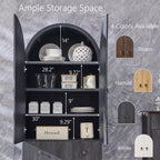 SinCiDo Armoire à arcades, armoire de garde-manger de 180 cm de hauteur, avec étagères réglables et 2 grands tiroirs, armoire, pour salon, salle de bain, cuisine