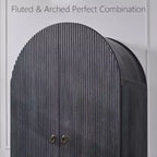 SinCiDo Armoire à arcades, armoire de garde-manger de 180 cm de hauteur, avec étagères réglables et 2 grands tiroirs, armoire, pour salon, salle de bain, cuisine