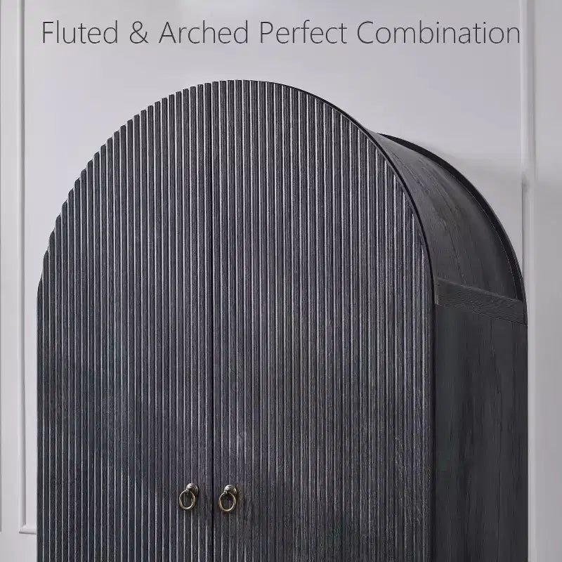 SinCiDo Armoire à arcades, armoire de garde-manger de 180 cm de hauteur, avec étagères réglables et 2 grands tiroirs, armoire, pour salon, salle de bain, cuisine
