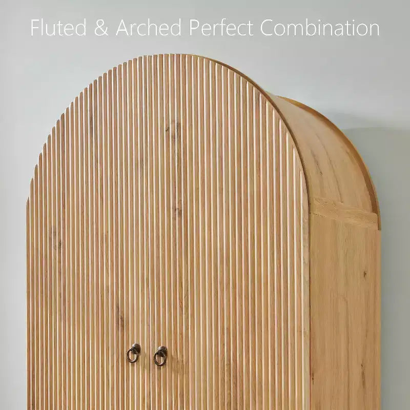 SinCiDo Armoire à arcades, armoire de garde-manger de 180 cm de hauteur, avec étagères réglables et 2 grands tiroirs, armoire, pour salon, salle de bain, cuisine