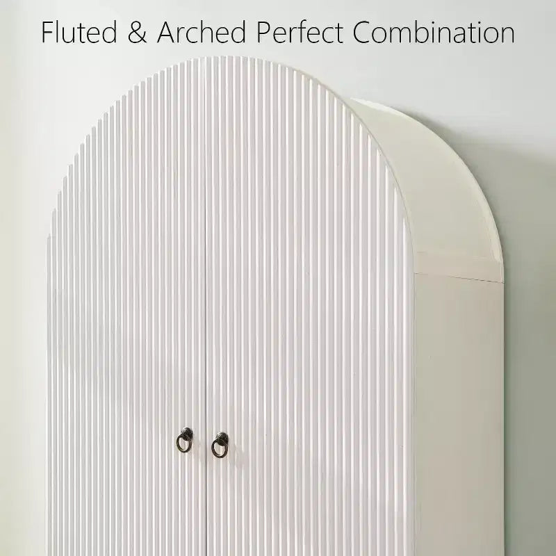 SinCiDo Armoire à arcades, armoire de garde-manger de 180 cm de hauteur, avec étagères réglables et 2 grands tiroirs, armoire, pour salon, salle de bain, cuisine