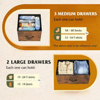 Commode à 8 tiroirs pour chambre à coucher, unité de rangement en tissu, grande commode à tiroirs pour entrée et salon