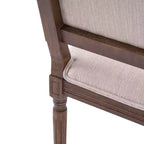 Chaise de salle à manger rembourrée Christopher Knight Home Carina en bois d'hévéa de style campagnard français (lot de 4)