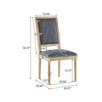 Chaise de salle à manger rembourrée Christopher Knight Home Carina en bois d'hévéa de style campagnard français (lot de 4)