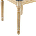 Chaise de salle à manger rembourrée Christopher Knight Home Carina en bois d'hévéa de style campagnard français (lot de 4)