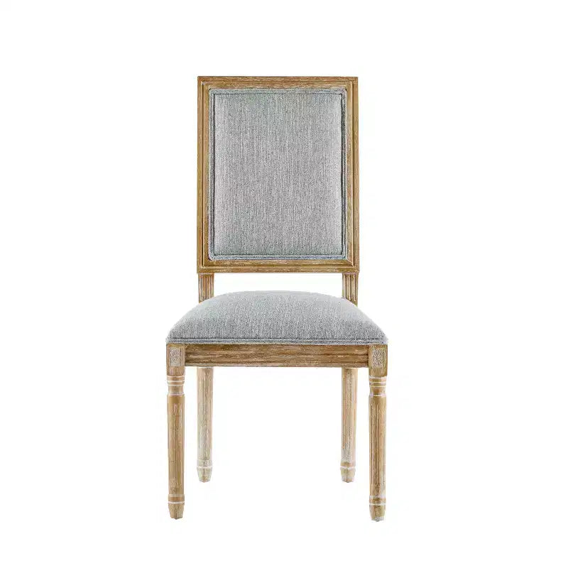 Chaise de salle à manger rembourrée Christopher Knight Home Carina en bois d'hévéa de style campagnard français (lot de 4)
