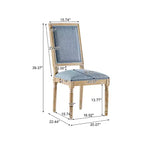 Chaise de salle à manger rembourrée Christopher Knight Home Carina en bois d'hévéa de style campagnard français (lot de 4)