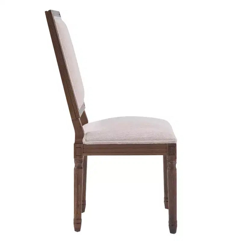 Chaise de salle à manger rembourrée Christopher Knight Home Carina en bois d'hévéa de style campagnard français (lot de 4)