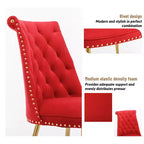 Clihome Chaises de salle à manger en velours, lot de 2