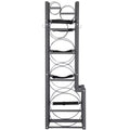 VEVOR Refrigerant Tank Rack, with 1 x 50lb, 2 x 30lb and Other 3 Small Bottle Tanks, Cylinder Tank Rack 15.55x12.99x49.8 in