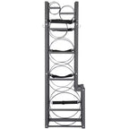 VEVOR Refrigerant Tank Rack, with 1 x 50lb, 2 x 30lb and Other 3 Small Bottle Tanks, Cylinder Tank Rack 15.55x12.99x49.8 in