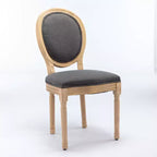 Chaise de salle à manger en bois massif de style français Vatros