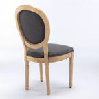 Chaise de salle à manger en bois massif de style français Vatros