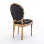 Chaise de salle à manger en bois massif de style français Vatros