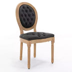 Chaise de salle à manger en bois massif de style français Vatros