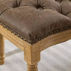 Chaise de salle à manger en bois massif de style français Vatros