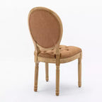 Chaise de salle à manger en bois massif de style français Vatros