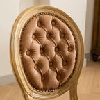 Chaise de salle à manger en bois massif de style français Vatros