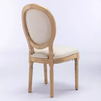 Chaise de salle à manger en bois massif de style français Vatros
