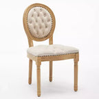 Chaise de salle à manger en bois massif de style français Vatros