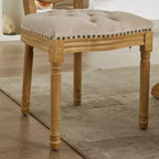 Chaise de salle à manger en bois massif de style français Vatros