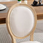 Chaise de salle à manger en bois massif de style français Vatros