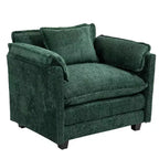 Chic Crate - Canapé-lit convertible Boucle avec pouf - Couchage de 140 cm de large, coussins profonds et accoudoirs épais - Salon/Chambre à coucher - 3 couleurs luxueuses