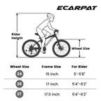 Cadre en acier robuste pour adultes, pour les trajets quotidiens, les voyages et le cyclisme tout-terrain